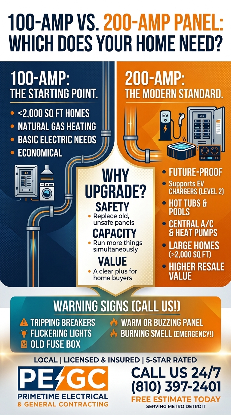 100-Amp vs. 200-Amp Panel